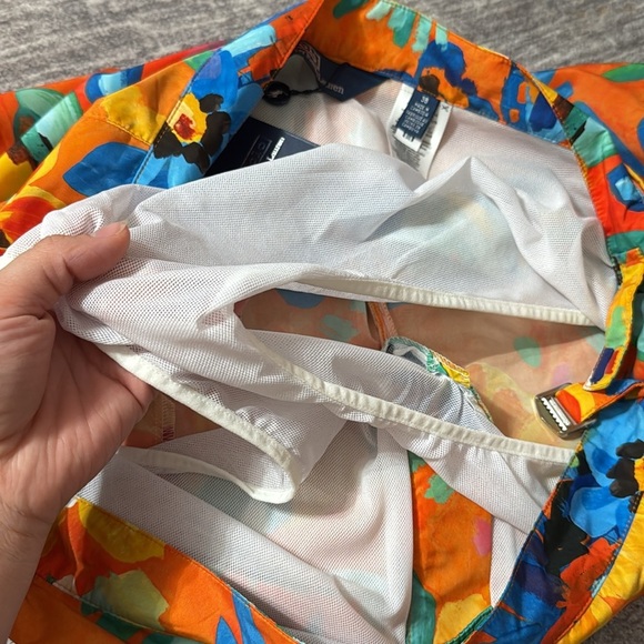 Polo Ralph Lauren Floral Monaco Tunk Trunk Swimming
Shorts Camarat Sz 38 Orange - Picture 11 of 13